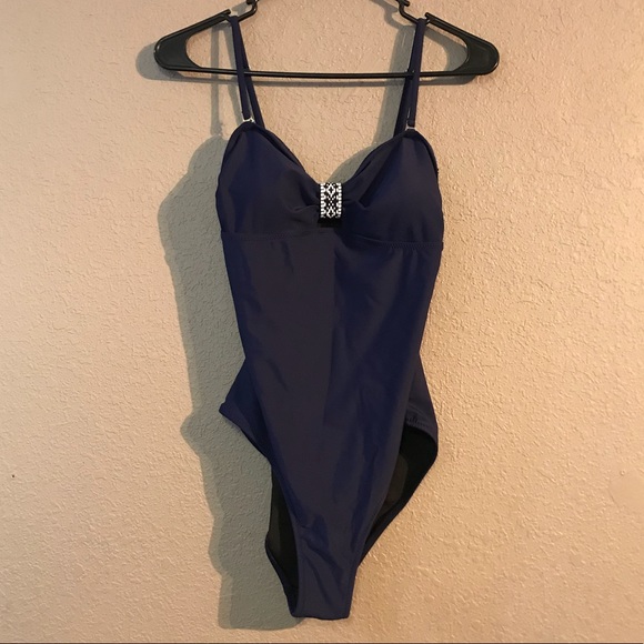 Cupshe Other - NWT Size S Cupshe One Piece Blue Swimsuit